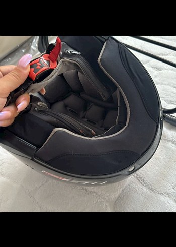 LS2 Kilitli Siyah Biker Motosiklet Kaskı - Görsel 9