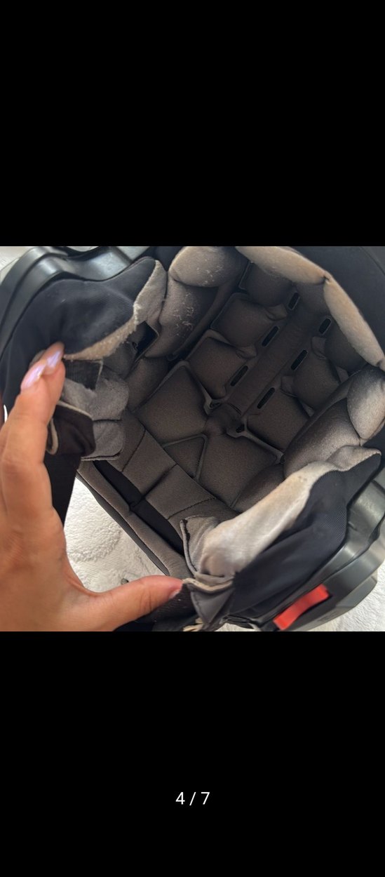 LS2 Kilitli Siyah Biker Motosiklet Kaskı - Görsel 3