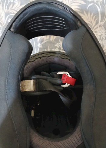 Hjc Beyaz Seramik Motosiklet Kaskı Velcro - Görsel 9