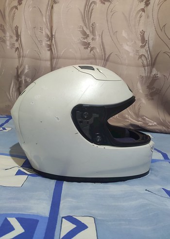 Hjc Beyaz Seramik Motosiklet Kaskı Velcro - Görsel 2