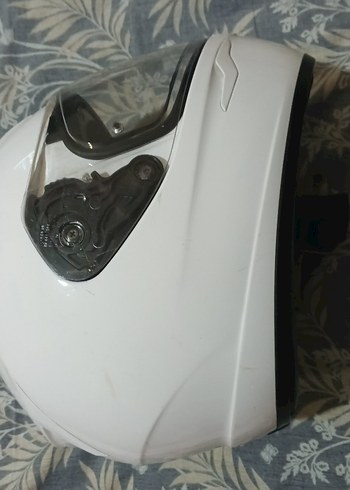 Scorpion Beyaz Seramik Motosiklet Kaskı - Görsel 9