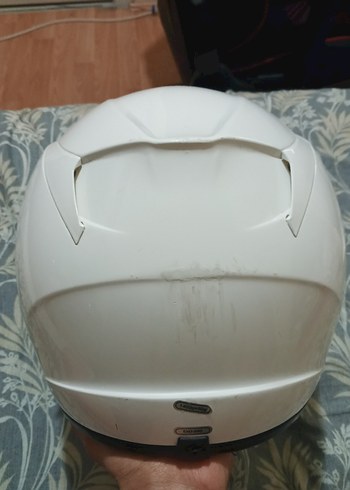 Scorpion Beyaz Seramik Motosiklet Kaskı - Görsel 5
