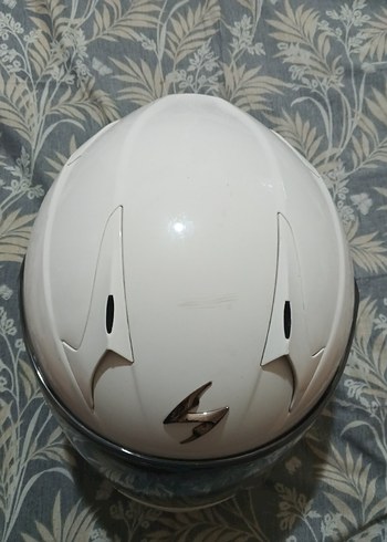 Scorpion Beyaz Seramik Motosiklet Kaskı - Görsel 7