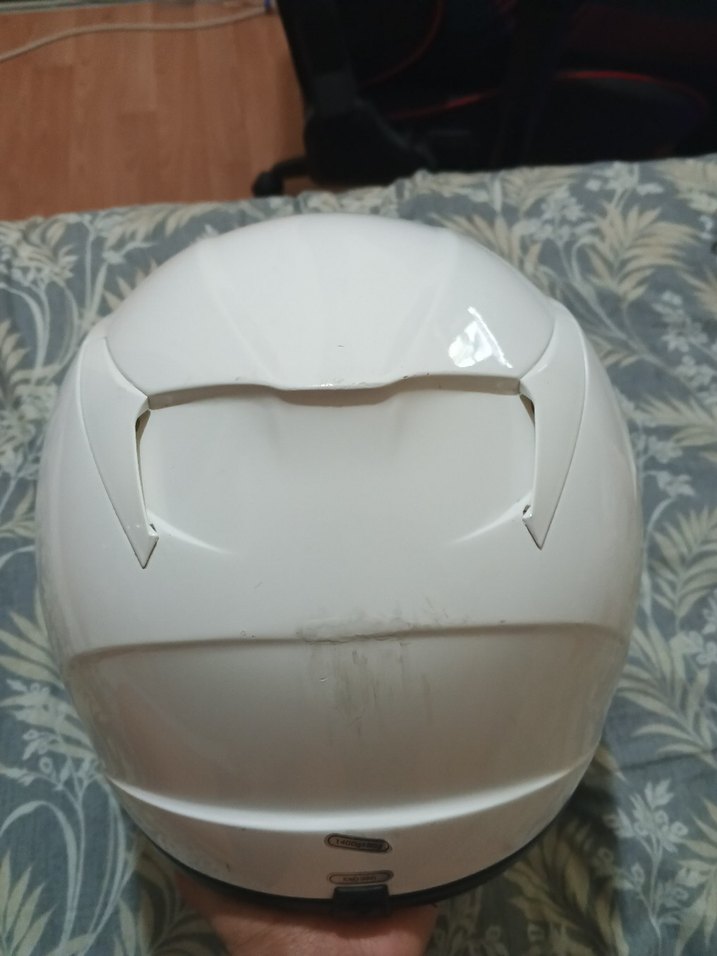 Scorpion Beyaz Seramik Motosiklet Kaskı - Görsel 4