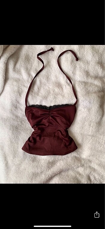 Lolita dantel detaylı crop top
