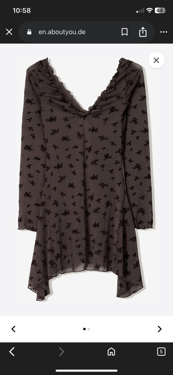 Bershka desenli mini elbise - Görsel 3