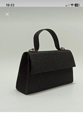 Simli siyah abiye çanta - Görsel 4