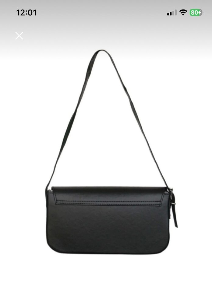 Siyah Kapaklı Baget Çanta Vicky Modeli - Görsel 2