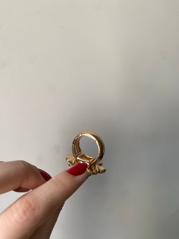 Çiçek figürlü yüzük - Görsel 2