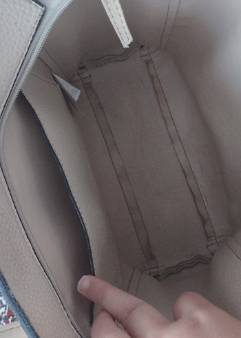 Bej Deri Kadın  Çantası - Görsel 6