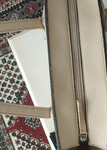 Bej Deri Kadın  Çantası - Görsel 5