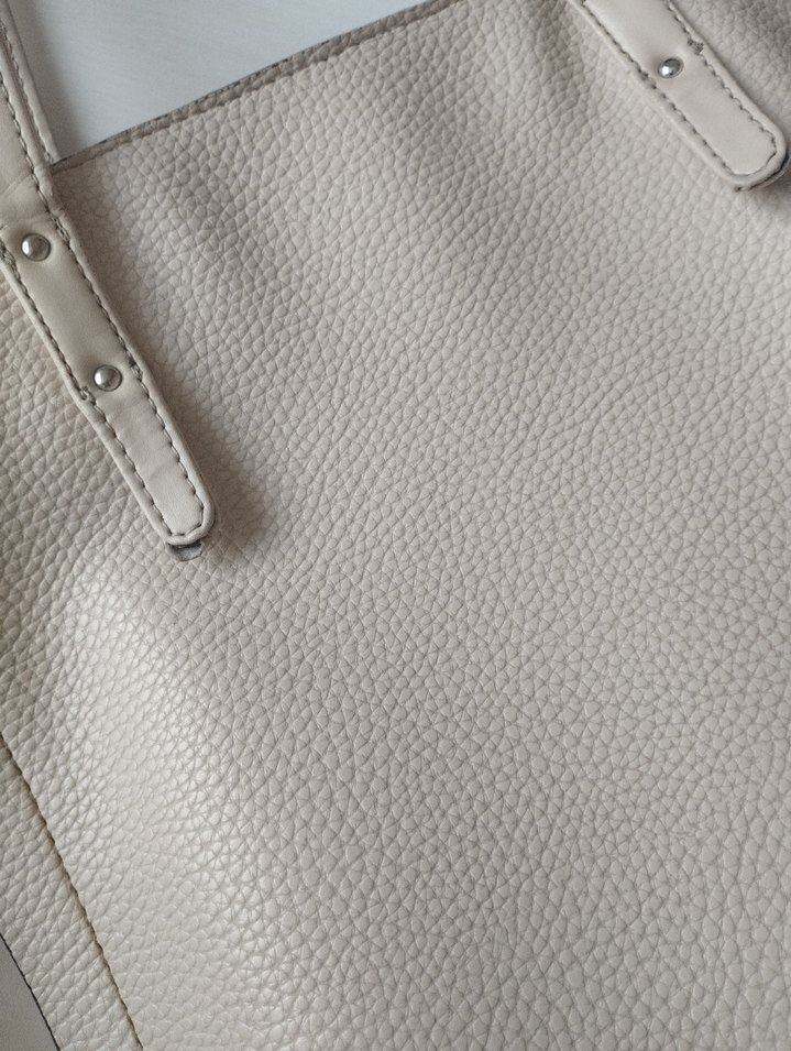 Bej Deri Kadın  Çantası - Görsel 2