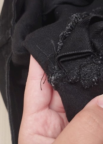 Siyah Kadın pantolon İspanyol paça - Görsel 7