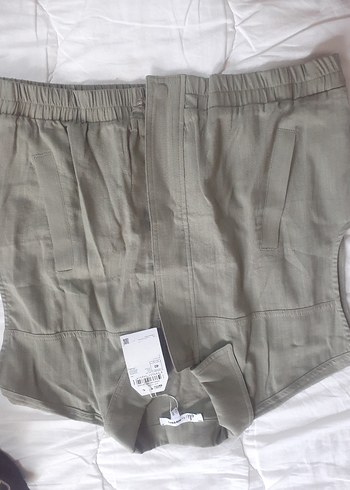 Yeşil keten ceket - Görsel 3