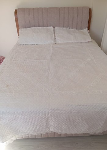 Beyaz Düz Yatak Örtüsü - Görsel 2