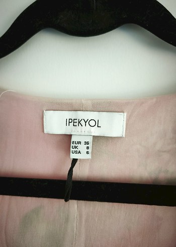 ipekyol İpekyol v yaka kırmızı midi şifon elbise