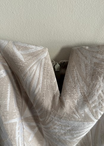 Bej Straplez Kemerli Mini Tulum - Görsel 4