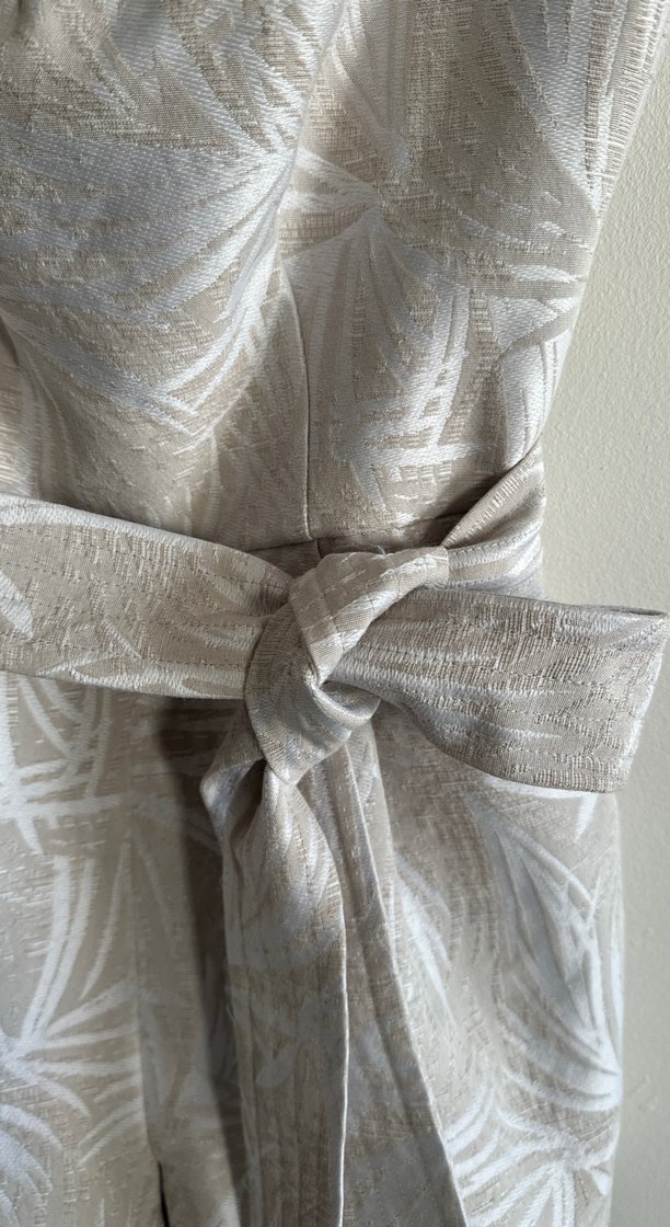 Bej Straplez Kemerli Mini Tulum - Görsel 3