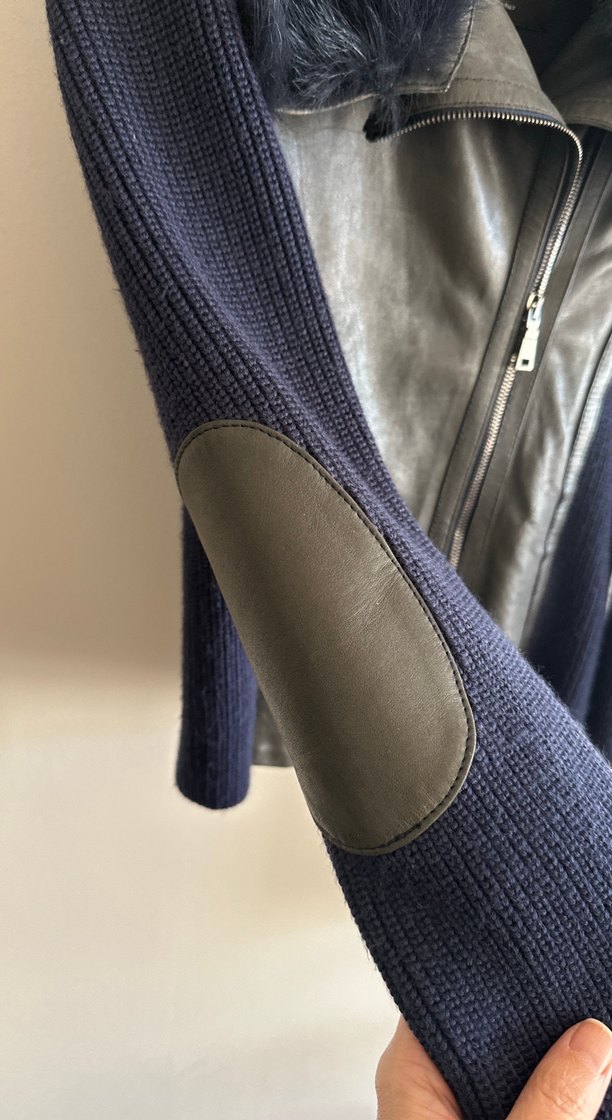 Kürk Detaylı Deri Biker Kadın Ceket - Görsel 2