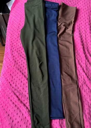 Kadın Haki Midi Tayt - Görsel 3