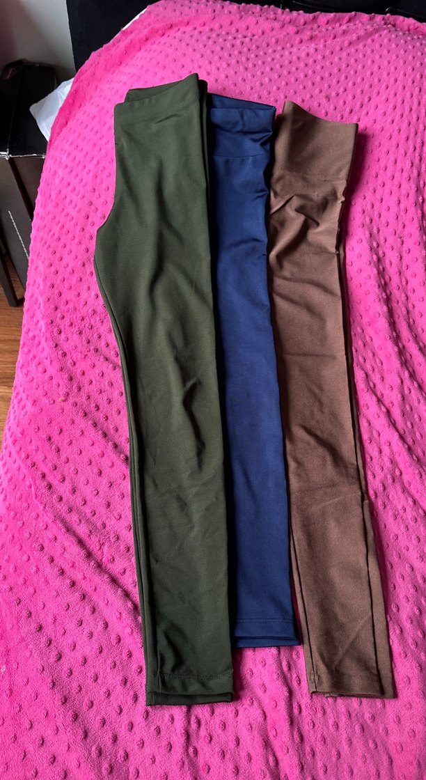 Kadın Haki Midi Tayt - Görsel 3