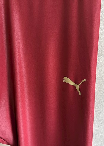 Bordo Saten Görünümlü Kadın Tayt - Görsel 2