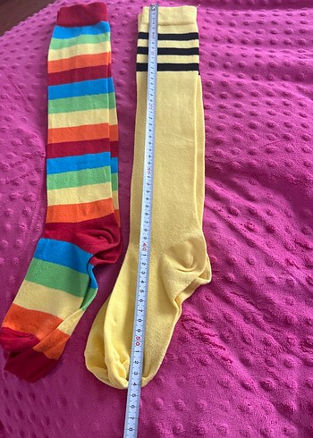 Çizgili Çok Renkli çorap - Görsel 5