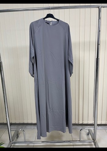 Gri Uzun Salaş Kadın Elbise lemayeoffical - Görsel 2
