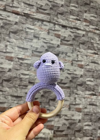 Pastel Gri Tavşan Diş Kaşıyıcı Oyuncak - Görsel 8