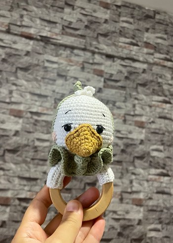 Pastel Gri Tavşan Diş Kaşıyıcı Oyuncak - Görsel 7