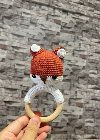 Pastel Gri Tavşan Diş Kaşıyıcı Oyuncak - Görsel 4