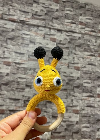 Pastel Gri Tavşan Diş Kaşıyıcı Oyuncak - Görsel 6