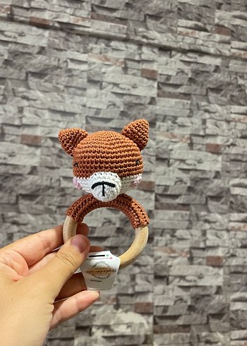 Pastel Gri Tavşan Diş Kaşıyıcı Oyuncak - Görsel 12