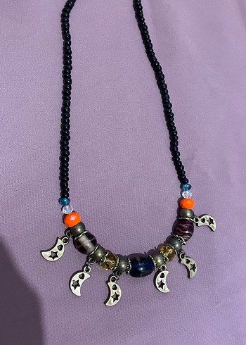 Renkli Boncuklu Bohem Kısa Kolye - Görsel 4