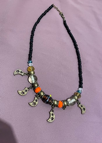 Renkli Boncuklu Bohem Kısa Kolye - Görsel 12