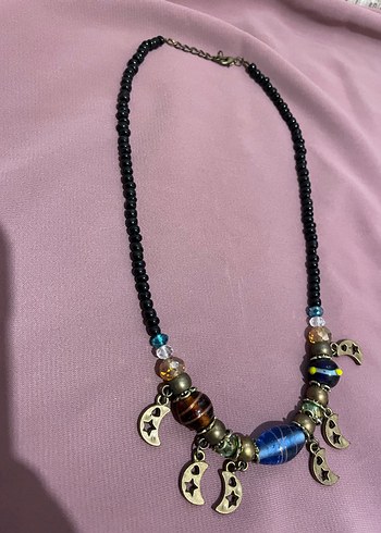 Renkli Boncuklu Bohem Kısa Kolye - Görsel 9