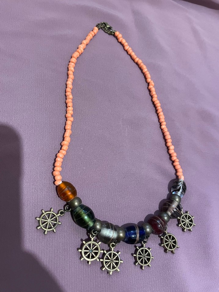 Renkli Boncuklu Bohem Kısa Kolye - Görsel 5