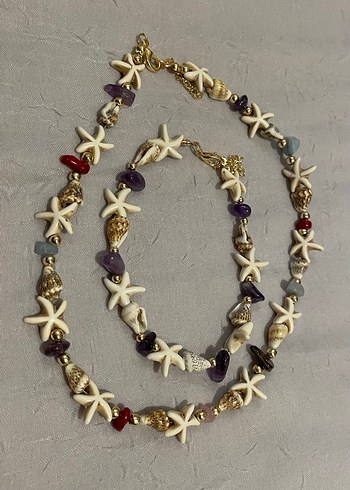 Renkli Boncuklu Bohem Midi Kolye - Görsel 3