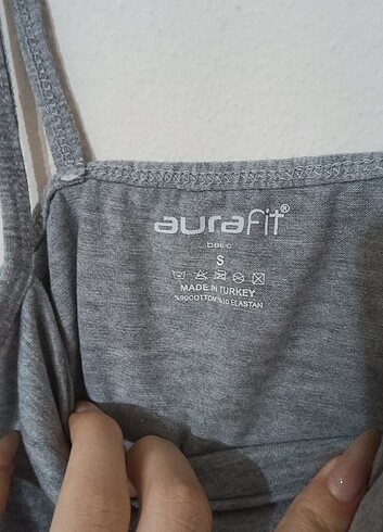 xs Beden Gri Dar Crop