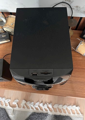 Mikado Siyah Müzik Sistemi Hoparlörü - Görsel 2