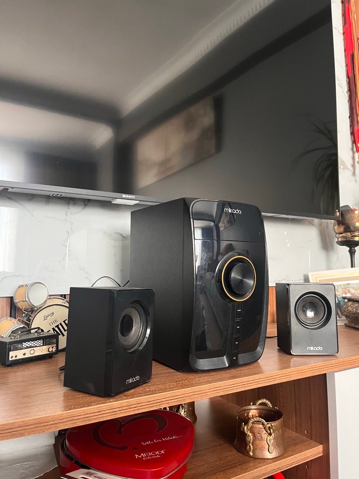Mikado Siyah Müzik Sistemi Hoparlörü - Görsel 3