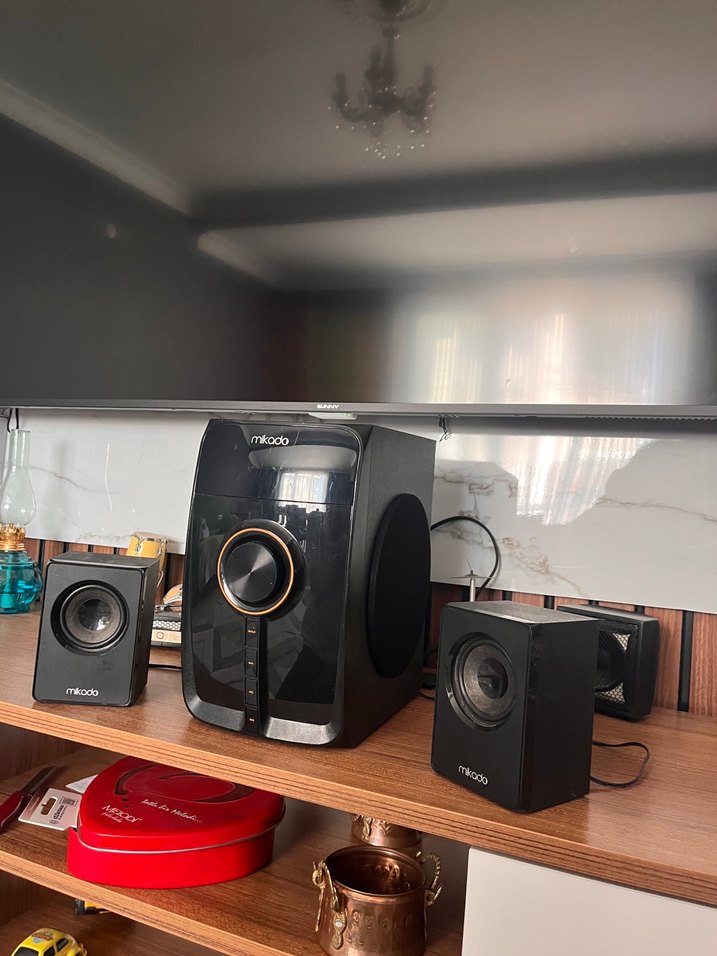 Mikado Siyah Müzik Sistemi Hoparlörü - Görsel 4