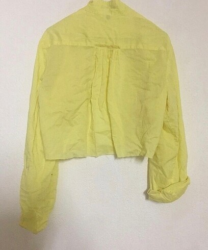 m Beden sarı Renk Gap crop gömlek