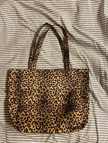 Leopar tote çanta