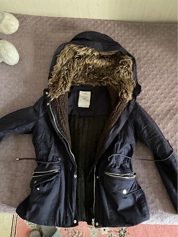 s Beden lacivert Renk Bershka Lacivert Mont