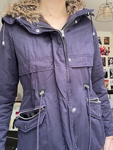 Bershka Bershka Lacivert Mont
