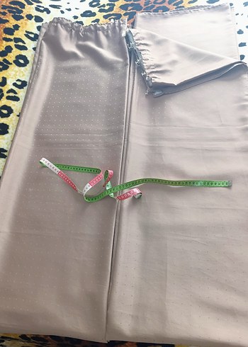 VİNTAGE SATEN DÜZ FON PERDE×2 - Görsel 6