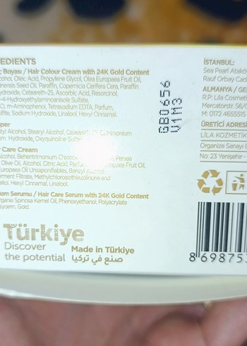 Elmass 24K Altın İçerikli Saç Boyası 9.1 - Görsel 6