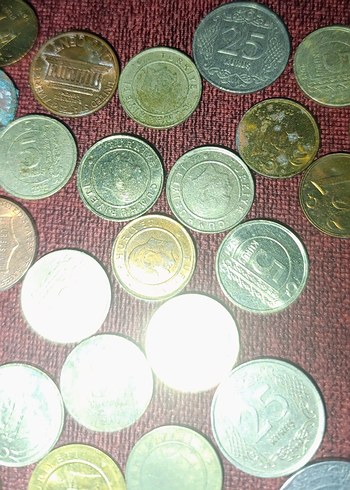 Parlak Altın ve Gümüş Renkli Bozuk Para Seti - Görsel 4