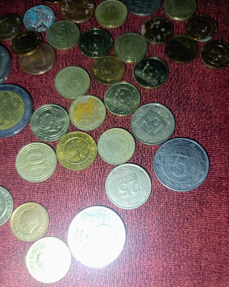 Parlak Altın ve Gümüş Renkli Bozuk Para Seti - Görsel 3